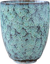 Leonardo Matera Koffiemokken Set Van 4 | 290 Ml, Keramisch, Vaatwasserbestendig | Groen Effectglazuur