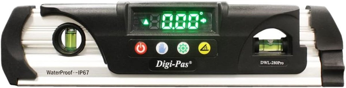 Waterdichte digitale torpedo libelle met LED-display en zelfkalibratie