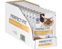 Sensitive Kattenvoer Nat - Zalm - maaltijdzakjes 12 x 85g