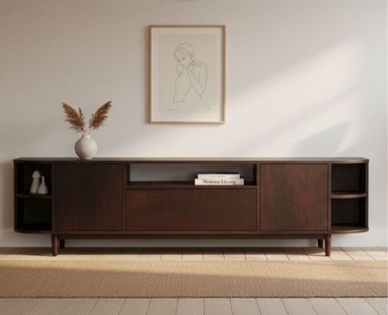Milla tv-meubel mangohout 210 cm