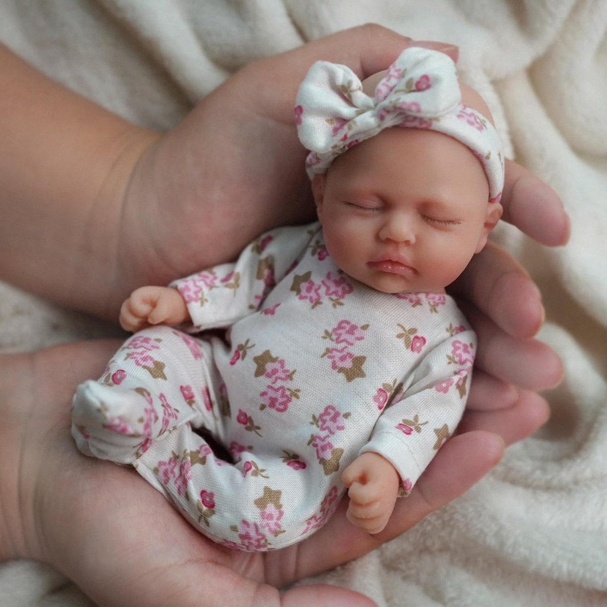 Realistische Mini Reborn Pop Meisje 18 cm - Volledig Siliconen Babypop met Accessoires — cadeau in Spellen & Speelgoed - foto 7