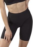 Hoge taille correctie boxershort in zwart, getoond vanuit de zijkant.