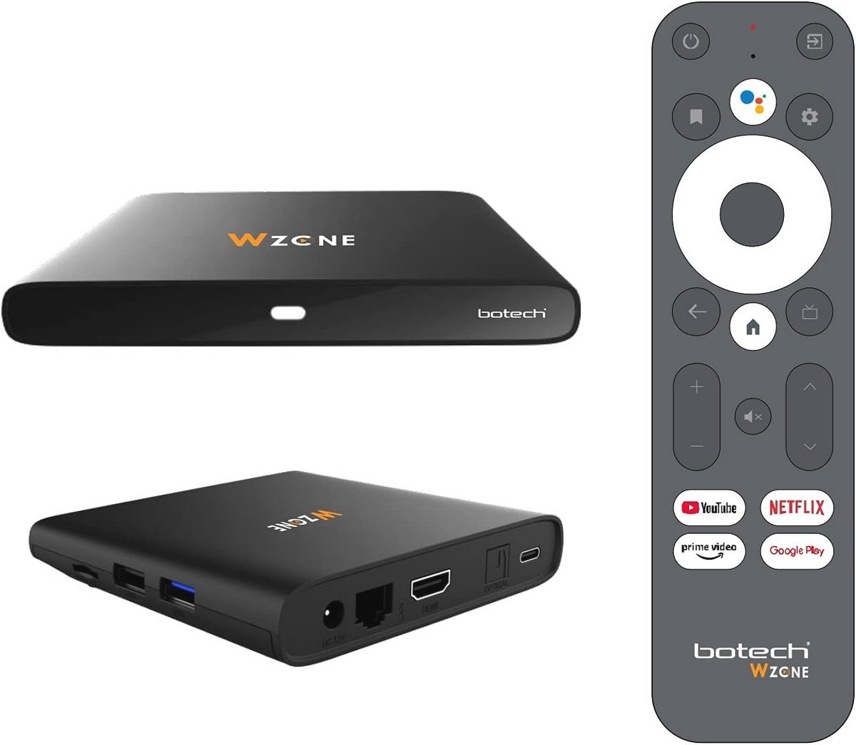 Android TV Streaming Media Player met 4K HDR en Google Assistant - Zwart