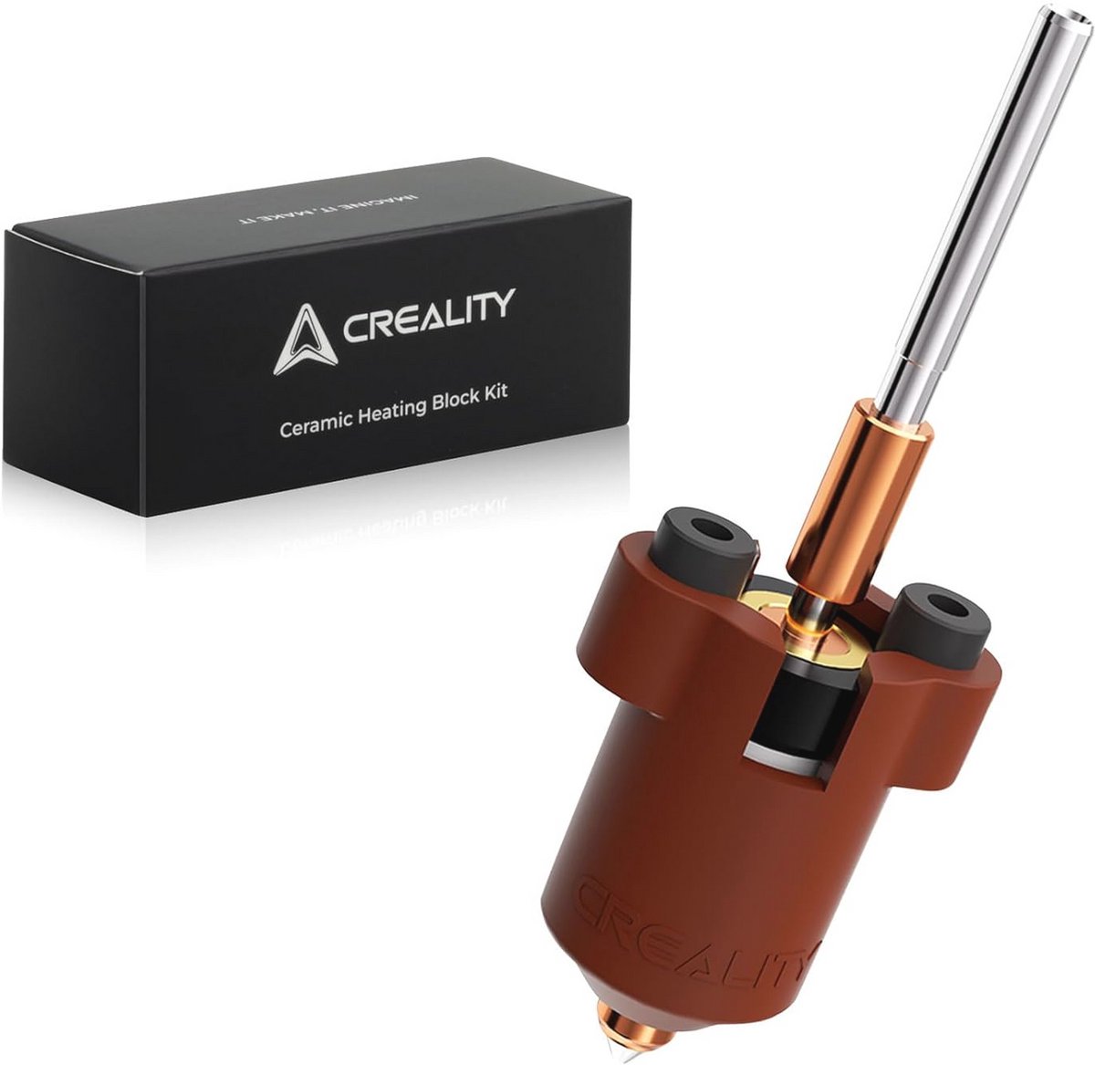 Hotend met keramisch verwarmingsblok en spuitmondset voor 3D-printers