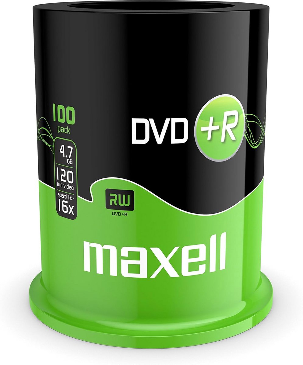 DVD+R blanco 4,7GB - 100 stuks - 16x snelheid
