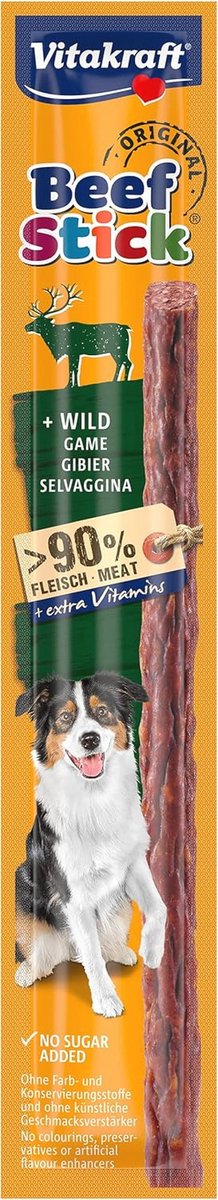 Hondesnacks Beef-Sticks Wild - 12g