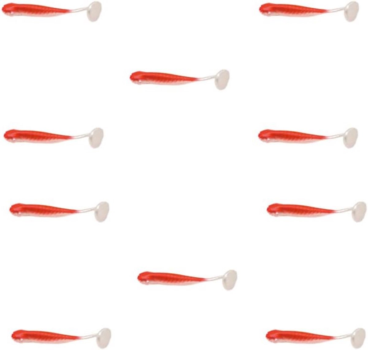 Mini Softbaits Rubber Vissen Hengel Aas voor Forel, Baars en Roofvis