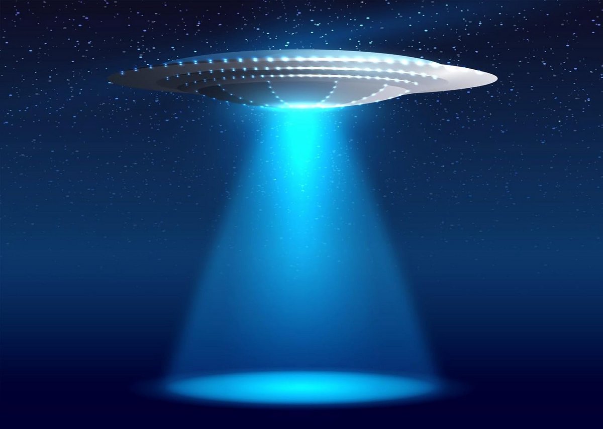 7x5ft Realistische UFO Buitenaardse Ruimteschip Achtergrond voor Studiofotografie