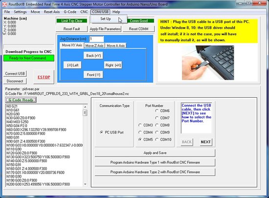 4 Axis Stepper Motor Controller for CNC Milling with G-Code Translator ...