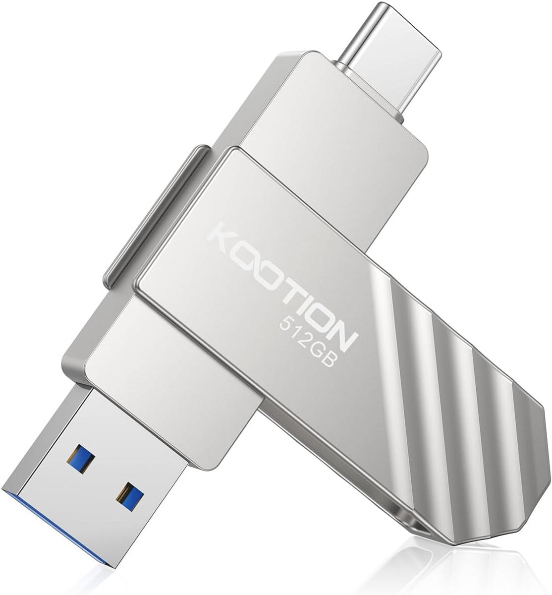 2-in-1 USB C Geheugenstick 512 GB - Hoge Snelheid en Capaciteit