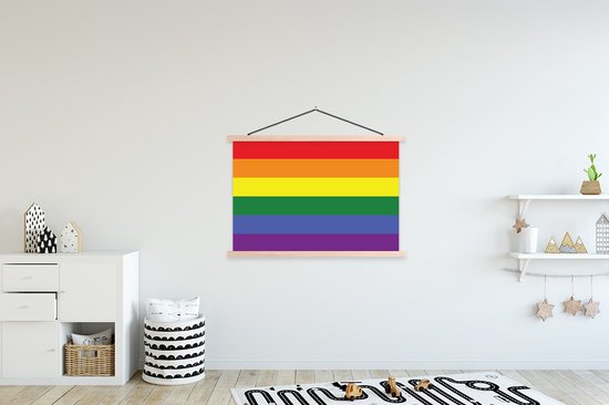 Affiche scolaire - Rainbow Flag - Pride Flag - Love - 120x80 cm - Lattes vierges