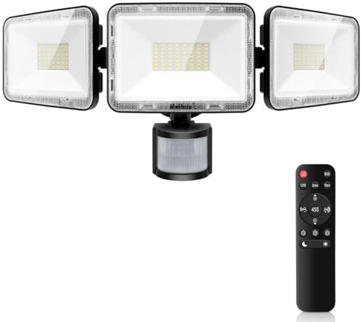 Led-spot 70W voor buiten met bewegingsmelder - Waterdichte buitenverlichting met 10 helderheid modi