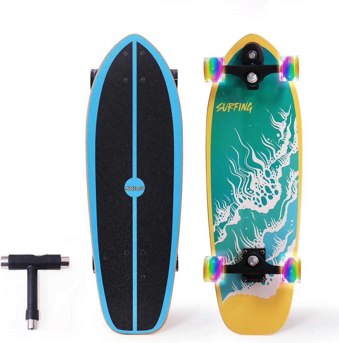 Complete Cruiser Skateboard 29 inch voor Kinderen en Beginners