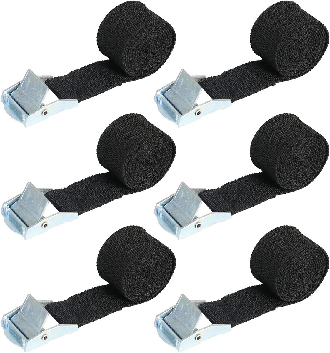 Set van 10 sjorbanden met klemsluiting voor outdoor gebruik