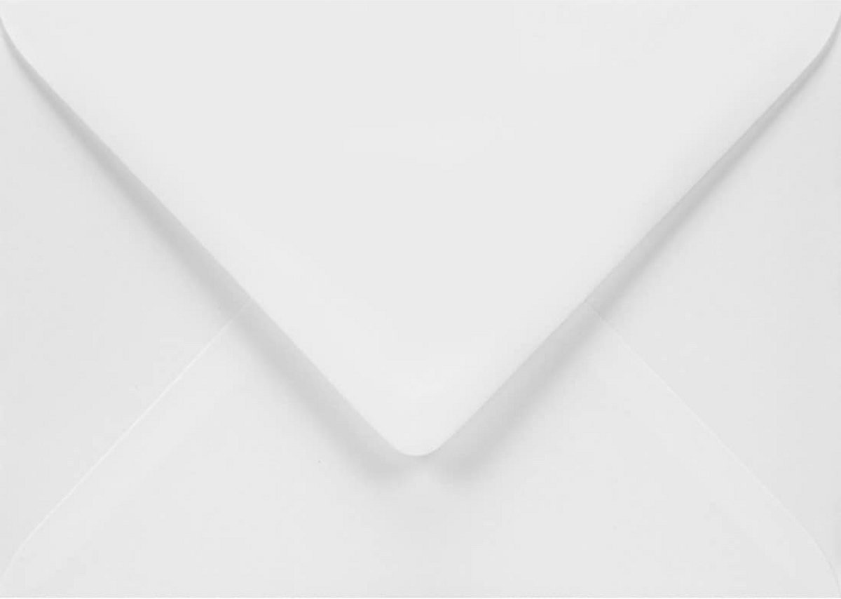 100 Eco Vriendelijke B6 Enveloppen zonder Venster - 125x175mm Wit - Perfect voor Huwelijksuitnodigingen en Verjaardagskaarten