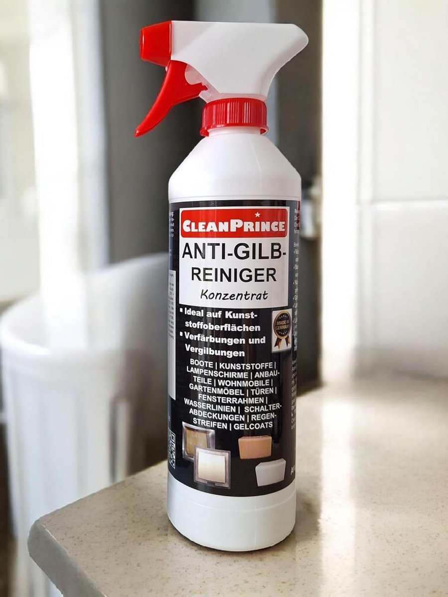 Anti-Vergeling Reiniger Concentraat voor Kunststof, Gelcoat & GFK (Caravan, Boot, Tuinmeubelen)