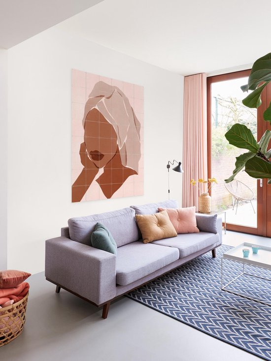 IXXI Sunday Mood, Sacrée Frangine - 100 x 140 cm - Support d'accrochage gratuit - Grande décoration murale et posters - Minimaliste, Abstrait, Graphisme