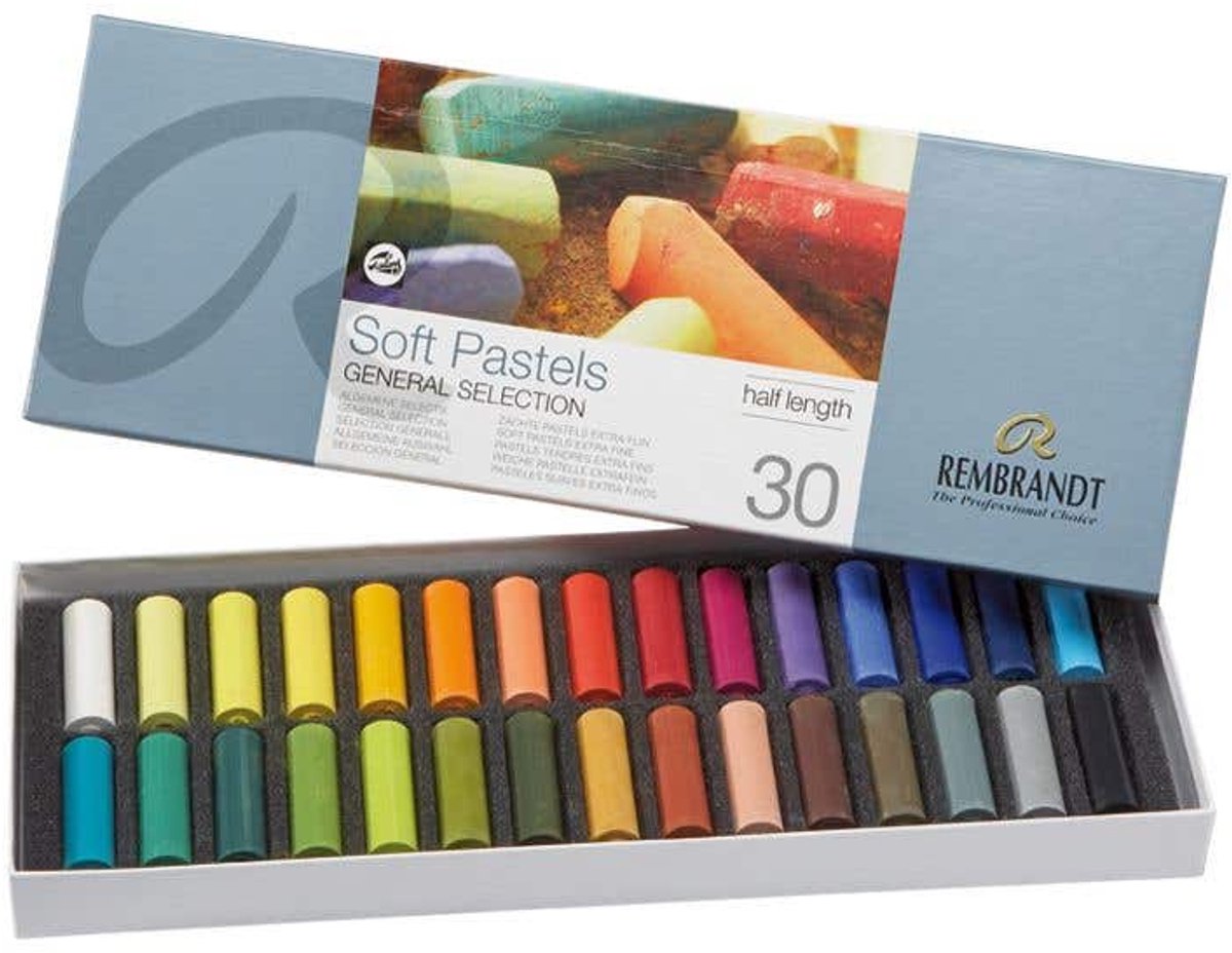Rembrandt Soft pastel set Algemene Selectie | 30 halve pastels — cadeau in Hobby - foto 3