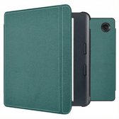 imoshion Ereader Cover / Case adapté pour Kobo Libra Color - imoshion Slim Hardcase Sleepcover Bookcase avec support - Vert foncé