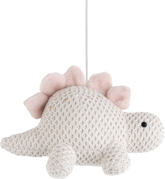 Baby's Only Muziekmobiel baby Animals - Boxmobiel - Oud Roze/Warm Linen - Gebreide figuurtjes - Muziek speelgoed - Melodie 'It's a small world' van Baby's Only — afbeelding 5