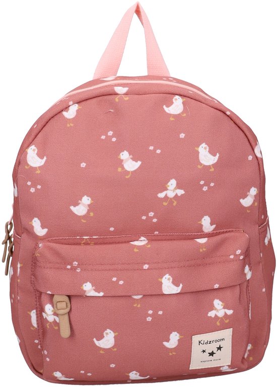 Kidzroom Little Story Rugzak - Kinder rugzak - 7,3 liter - 31 x 26 x 9 cm - Eend - Roze
