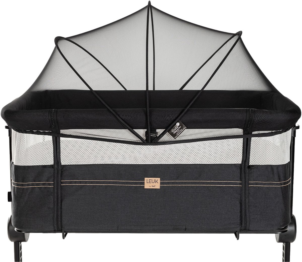 Qute Q-Breez Side Sleeper Muggennet - Zwart