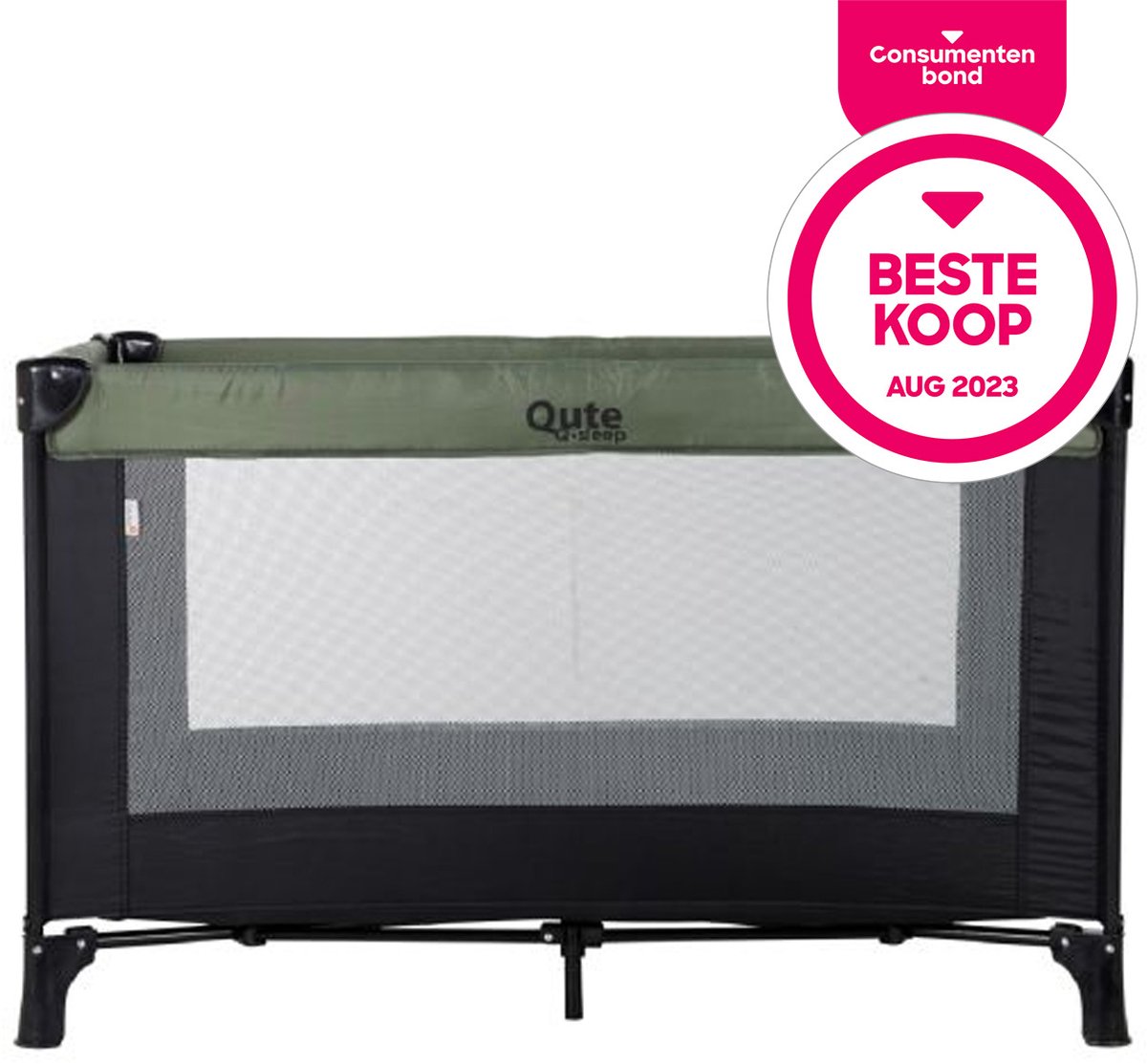 Qute Q-Sleep Campingbedje Olijfgroen / Zwart thumbnail 4