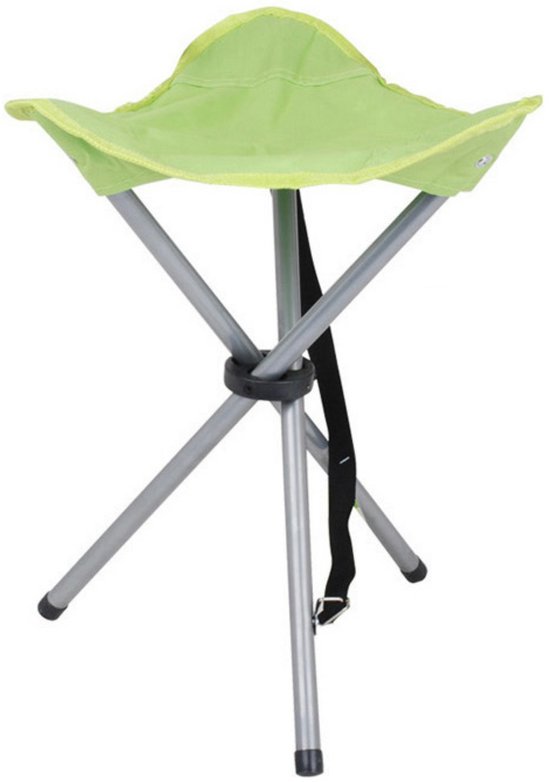 Urban Living bijzet krukje/stoeltje - 2x - Opvouwbaar - Camping/outdoor - D32 x H43 cm - viskrukje van Merkloos — afbeelding 2