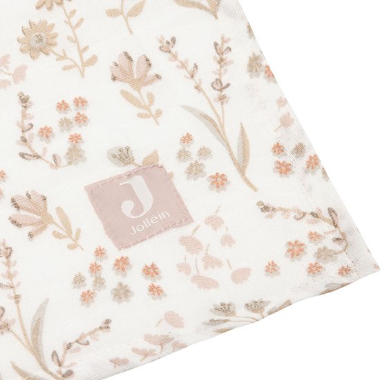 Jollein - Hydrofiele Doek Large 115x115cm - Inbakerdoek - Zacht Katoen - 2 Stuks - Bloomy van Jollein — afbeelding 2