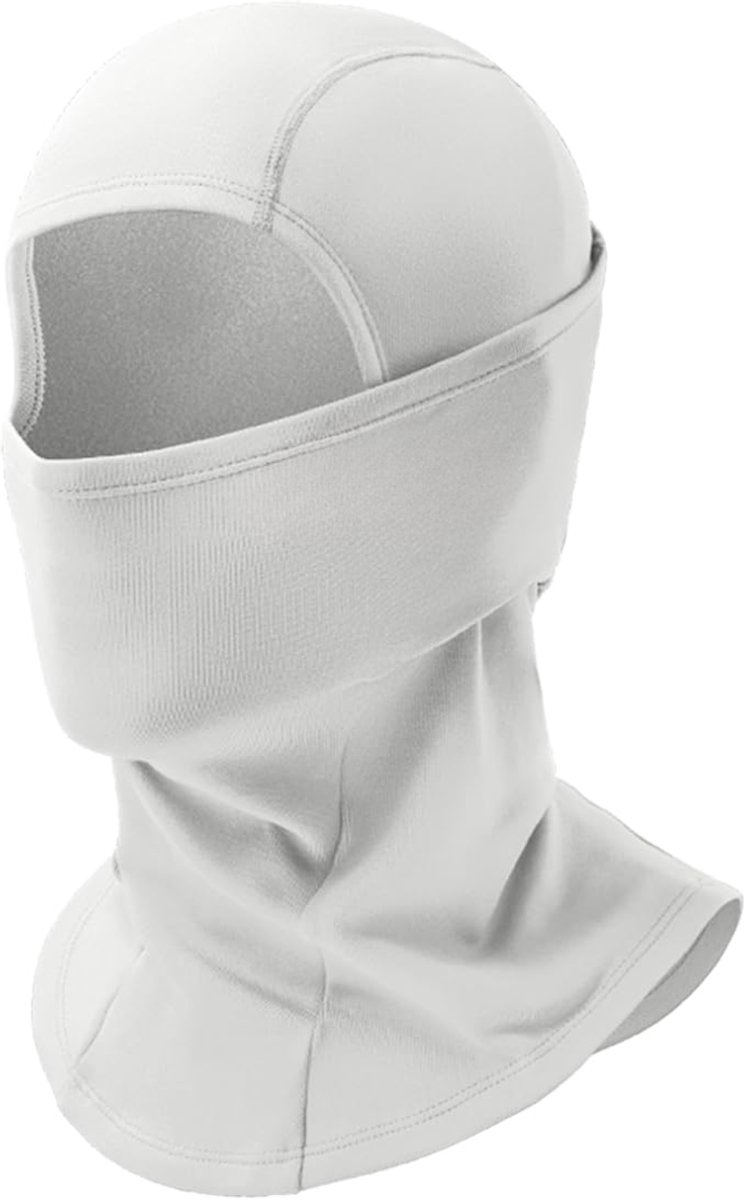 Goodivery ® Skimasker winddicht warm voor fietsen skiën motorrijden winter unisex one Wit