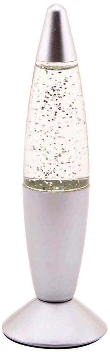 JohnToy Lavalamp Met Glitters - Meerdere Kleuren - 19 cm Zilver — afbeelding 5