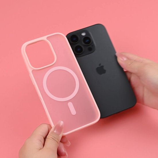 Coque imoshion - Compatible avec Google Pixel 9 Pro et Google Pixel 9 - Coque arrière Color Guard compatible MagSafe - Rose clair