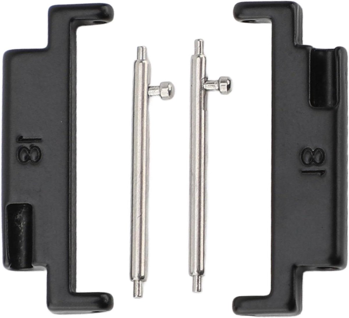 RVS horlogeband adapter set 18-22 mm - duurzaam staal - voor horloge liefhebbers.