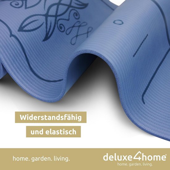 Comfortabele Antislip Yogamat met Uitlijningslijnen voor Yoga, Pilates en Fitness — afbeelding 2