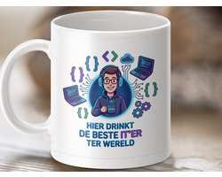 Mok - Beste IT'er ter Wereld, Programmeur Cadeau, Codeur Koffie, IT Professional, Grappige mok, Nerd Cadeau, Geek Koffiemok