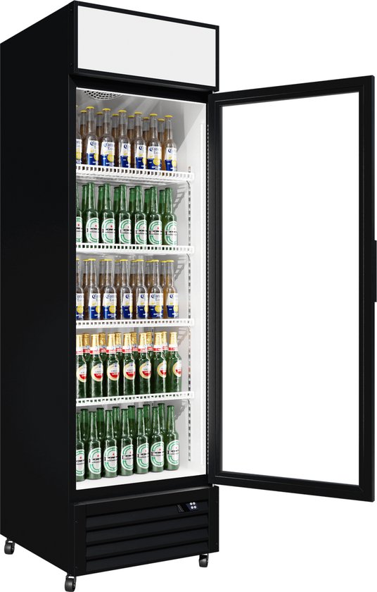 Cubo Horeca Koelkast 335L - Glazen deur met reclamedisplay - Afsluitbaar met slot - Energiezuinig - CS-370W-EE