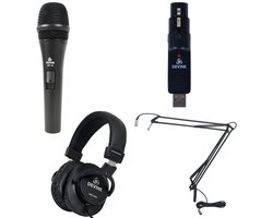 Devine DM 20 met usb converter, koptelefoon en broadcast arm