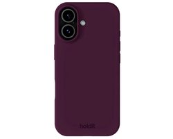 Holdit Silicone Case geschikt voor Apple iPhone 17 - Deep Plum
