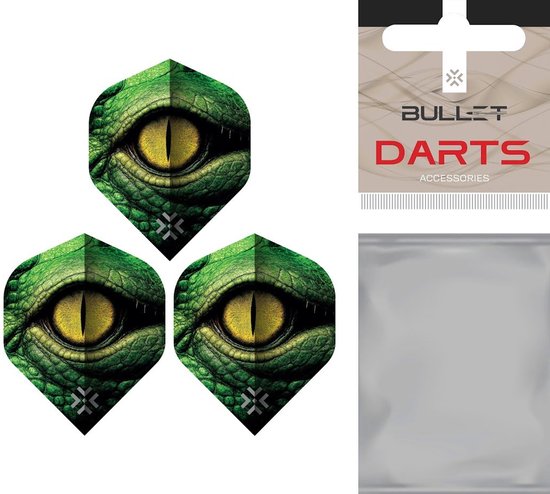 Bullet Gator Eye NO2 - Dart Flights van Bullet — afbeelding 2