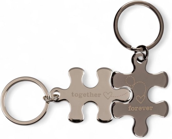 Ouligay 2 stuks hartvormige sleutelhangers, beste vriendin, cadeau voor partner, vrienden, vrienden, verjaardag, schattige geest, sleutelhanger, verjaardagscadeau voor beste vriendin, vrouwen, beste