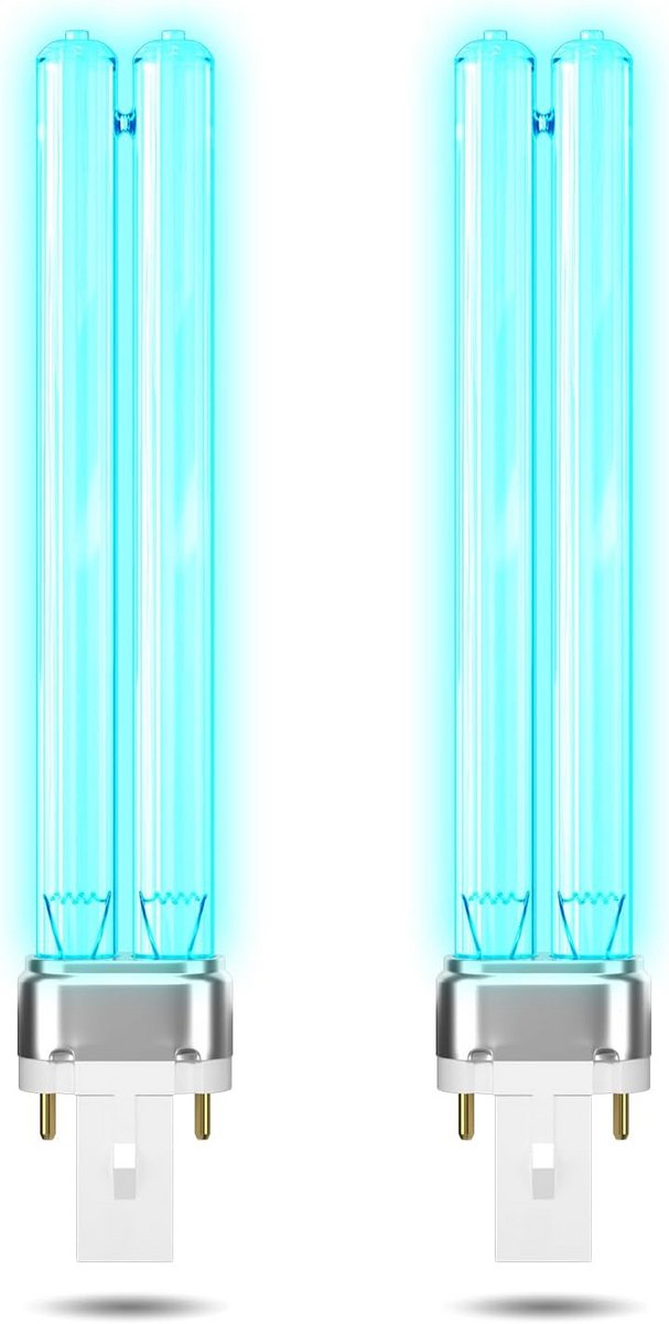 2-Pack 9W G23 PLS Vervangende UV-C Sterilisatorlampen voor Vijverfilters en Waterverduidelijking