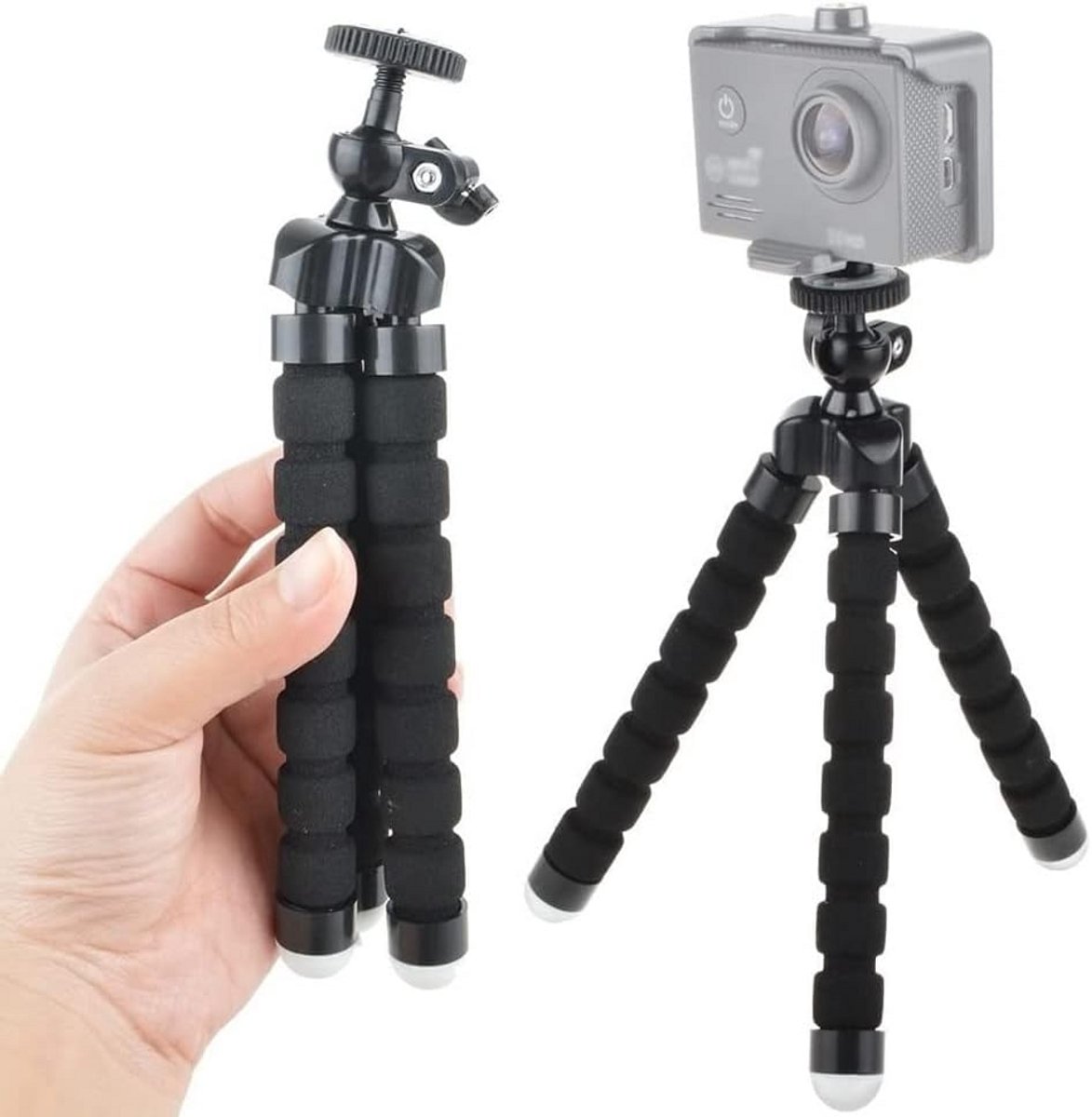 Flexibel Mini Statief met 360 Graden Draaibare Kop voor Camera en Projector