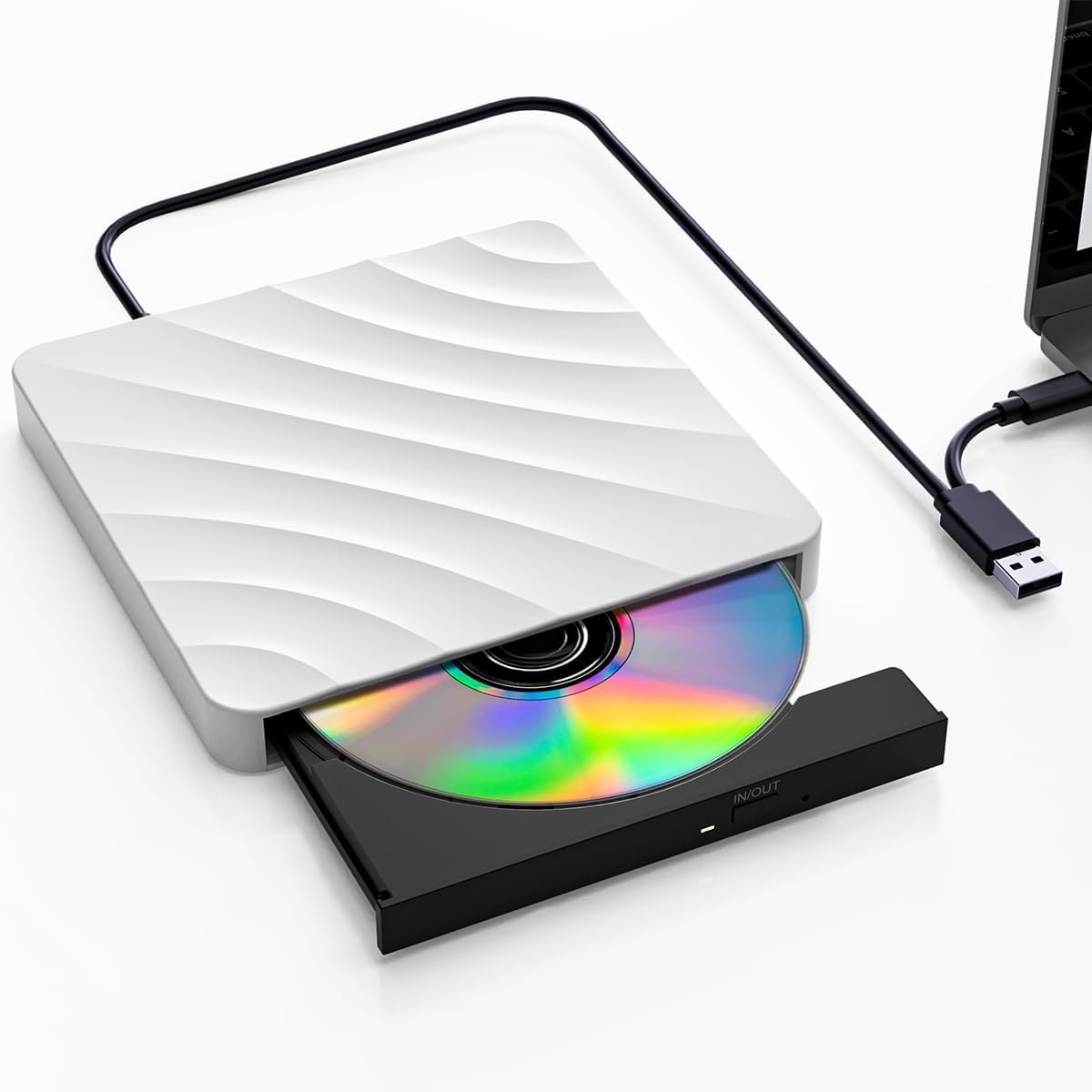 Externe DVD CD Brander en Speler USB voor Laptop en PC