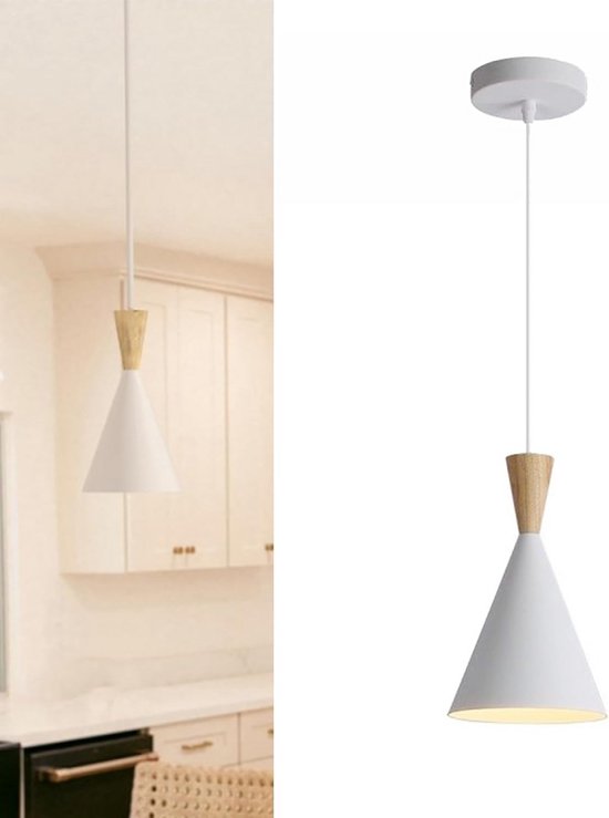 Wandlamp staal met witte kap en verstelbare arm - Ladas