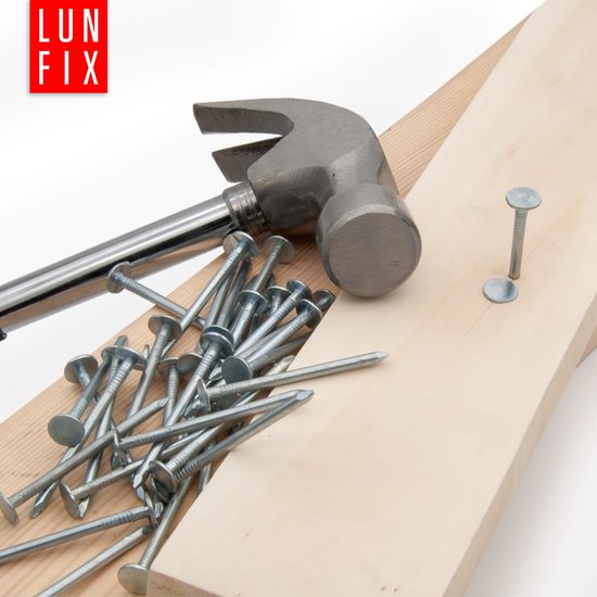 SKIR'CO (400 stuks) Stalen 2,5 x 50 mm bouwnagels, platte ronde kop, multifunctionele gewone draadnagels voor hout