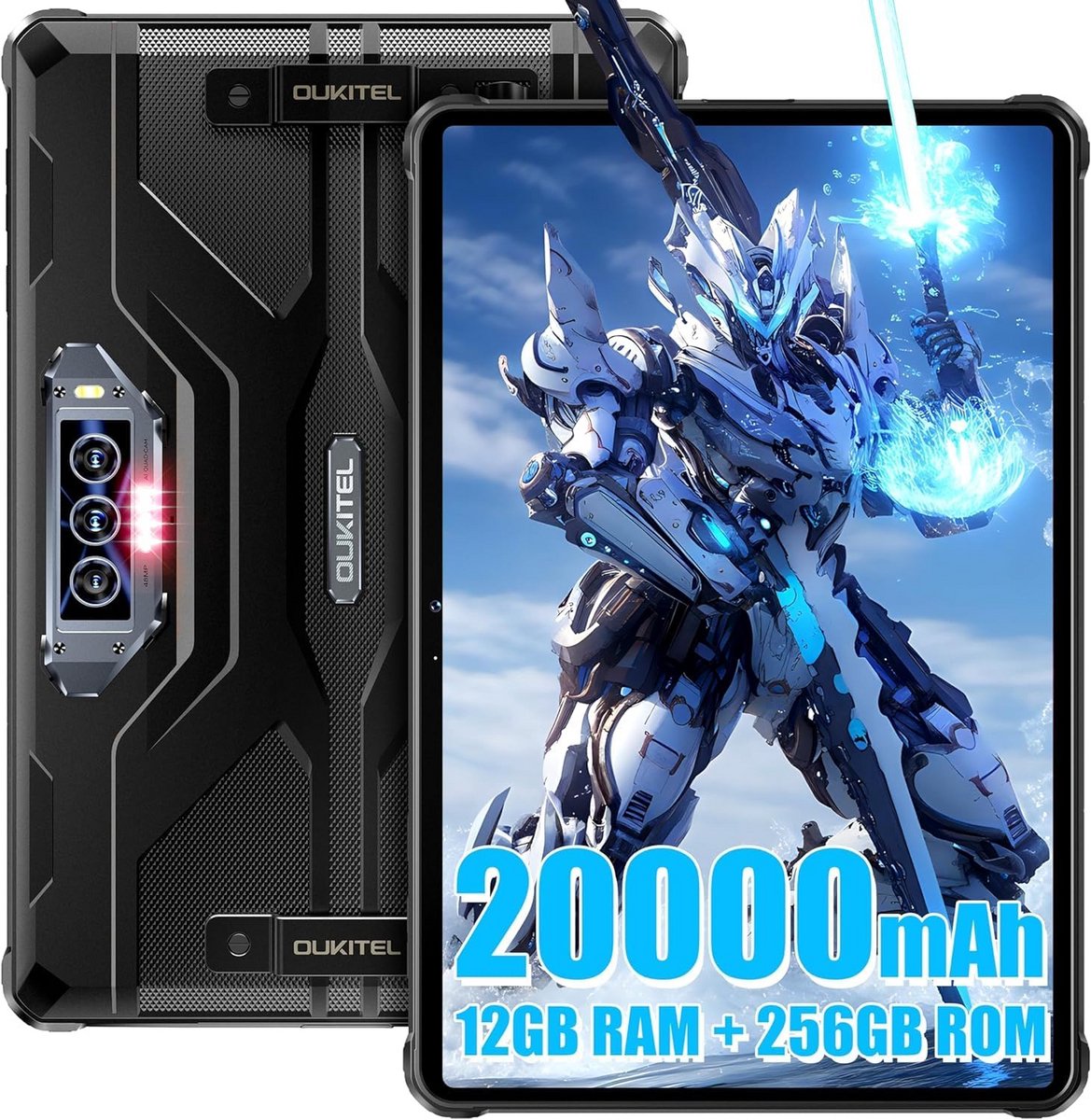Robuuste Tablet 11 inch FHD+ - 20.000 mAh Batterij - 12GB RAM & 256GB Opslag - Waterdicht IP68/IP69K
