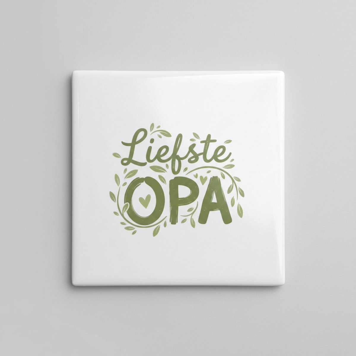 Liefste Opa Decoratieve Tegel – Lieve Familie Tekst Wanddecoratie – Keramische Tegel 15 ×