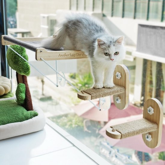 MEWOOFUN Hangmat voor katten, radiator, dubbelgebruik, kattenraam