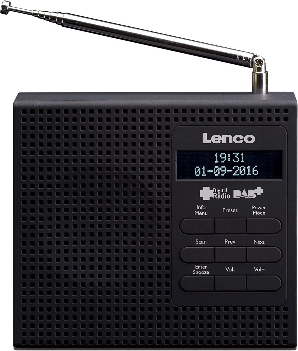DAB+ / FM Radio met Wekker, Sluimerfunctie en LCD Scherm - Compact Nachtkastmodel