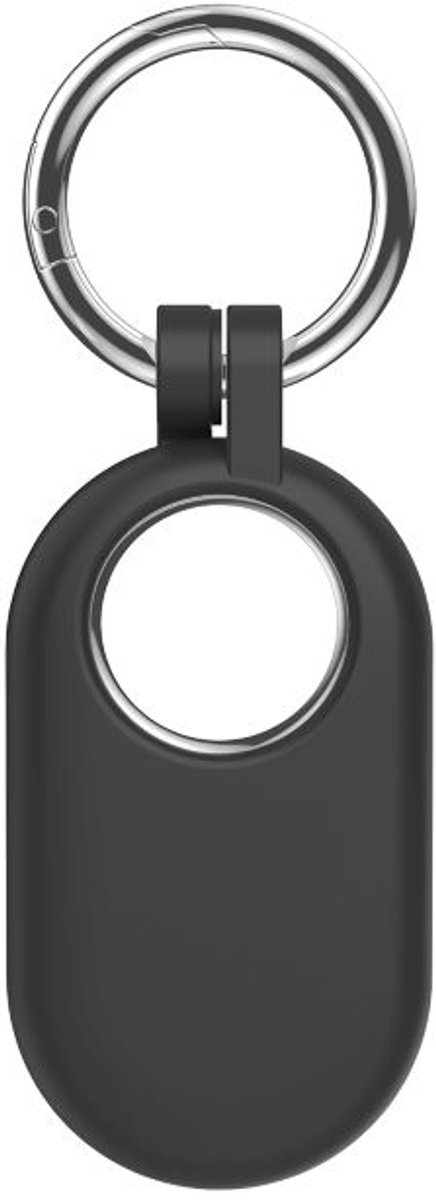 Sleutelhanger geschikt voor Samsung SmartTag 2 - Taghouder - Siliconen - Zwart - 1 stuk - CHPN